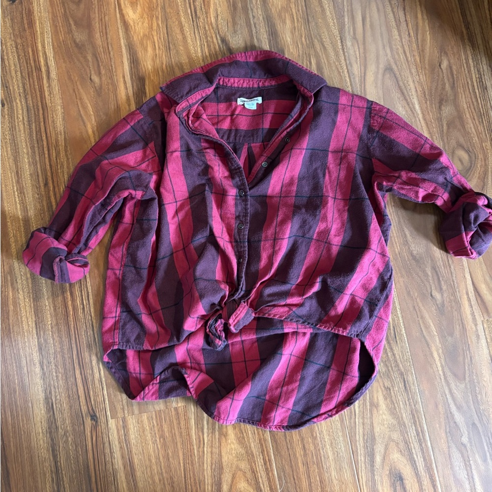 Billabong Plaid Button-Up Shirt